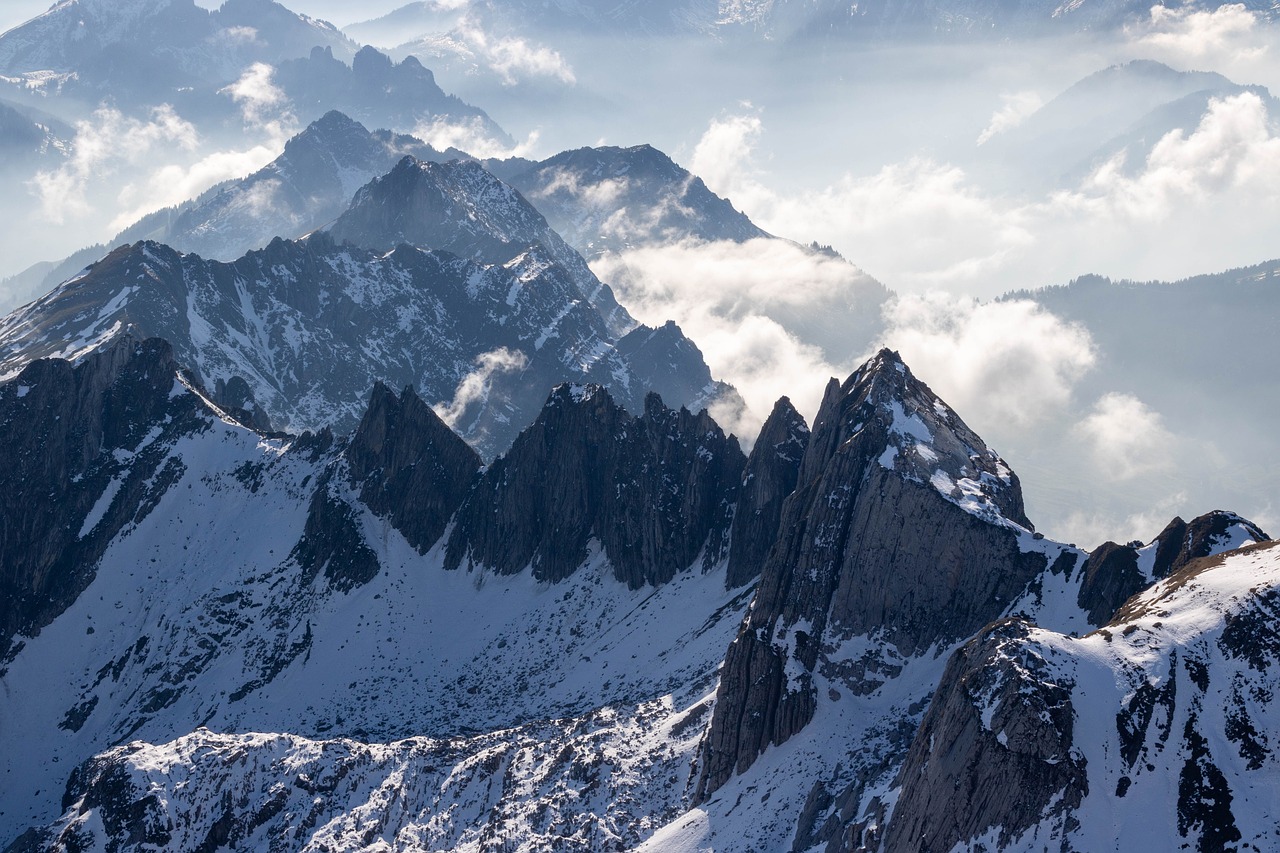 高峰, 首脑会议, 山, 雪山山脉, 阿尔卑斯山, 高山, 山脉, 山地景观